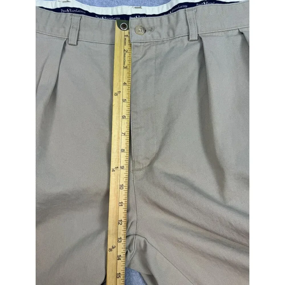 Polo Ralph Lauren‎ Pants Men's 38x30 Tan Classic Fit Chino Brown Measures 35x30